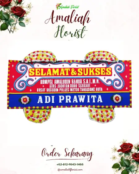 Papan Bunga Ucapan Selamat Outdoor Wedding Bogor