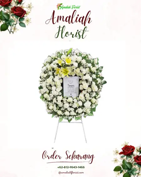 Krans Bunga Duka Outdoor Wedding Bogor