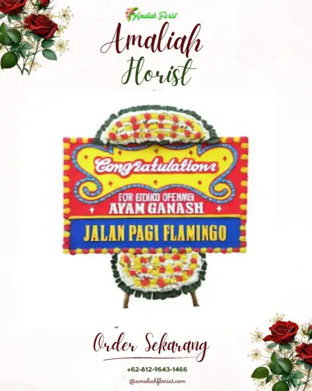 Sewa Papan Bunga Outdoor Wedding Bogor